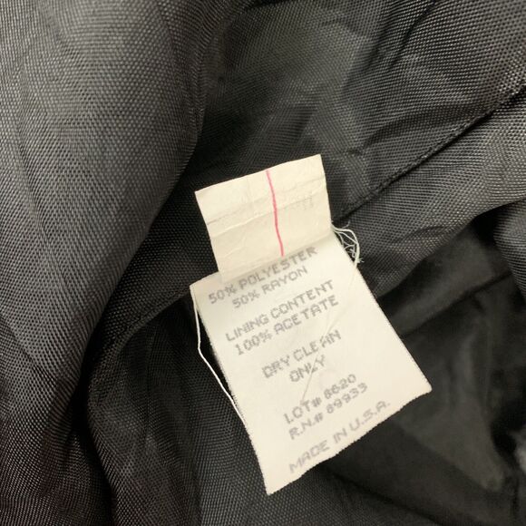 Vintage Womens Size Small Gray Plaid One Button Plaid Blazer Suit Coat Academia - Picture 7 of 8